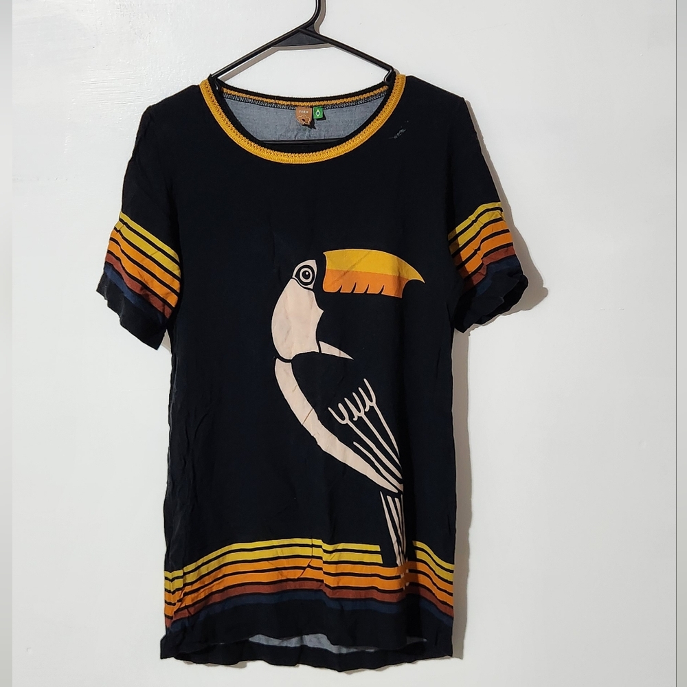 Tucano Farm rio shirt dress. Sz small, but fits closer to XS. Small hole.